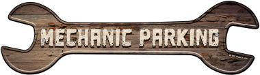 Mechanic Parking Novelty Metal Wrench Sign W-141