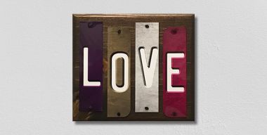 Love Fun Strips Novelty Wood Sign WS-114