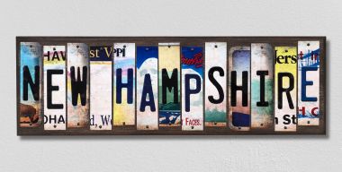 New Hampshire License Plate Tag Strips Novelty Wood Signs WS-179