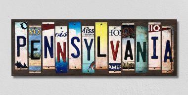 Pennsylvania License Plate Tag Strips Novelty Wood Signs WS-188