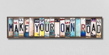 Make Your Own Road License Plate Tag Strips Novelty Wood Signs WS-201