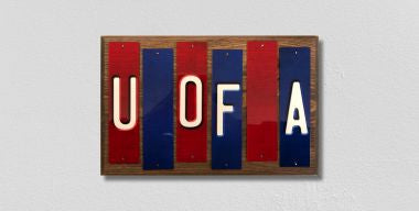 U of A Fun Strips Novelty Wood Signs WS-227