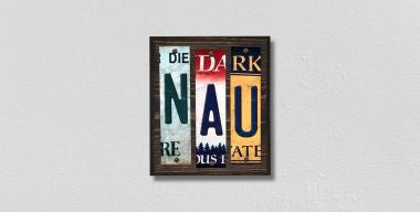 NAU License Plate Tag Strips Novelty Wood Signs WS-233