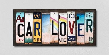 Car Lover License Plate Tag Strips Novelty Wood Signs WS-274