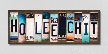 Ho Lee Chit License Plate Tag Strips Novelty Wood Signs WS-277