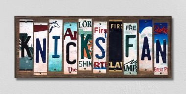 Knicks Fan License Plate Tag Strips Novelty Wood Signs WS-373