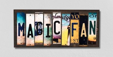 Magic Fan License Plate Tag Strips Novelty Wood Signs WS-387