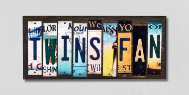 Twins Fan License Plate Tag Strips Novelty Wood Signs WS-407