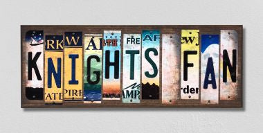 Knights Fan License Plate Tag Strips Novelty Wood Signs WS-431