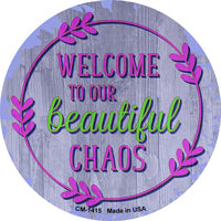 Beautiful Chaos Novelty Circle Coaster Set of 4