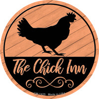 The Chick Inn Novelty Circle Coaster Set of 4