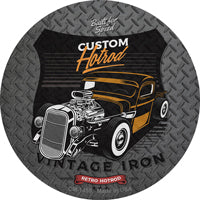 Custom Retro Hotrod Novelty Circle Coaster Set of 4
