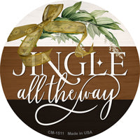 Jingle All The Way Novelty Circle Coaster Set of 4