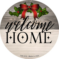 Welcome Home Ribbon Novelty Circle Coaster Set of 4