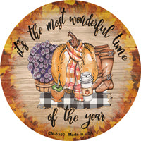 Wonderful Time Of Year Novelty Circle Coaster Set of 4