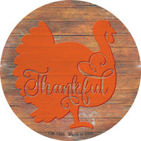 Thanksgiving Turkey Novelty Circle Coaster Set of 4