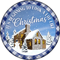 Look A Lot like Christmas Novelty Circle Coaster Set of 4