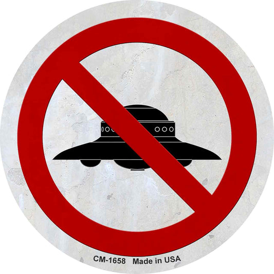 No UFOs Novelty Circle Coaster Set of 4