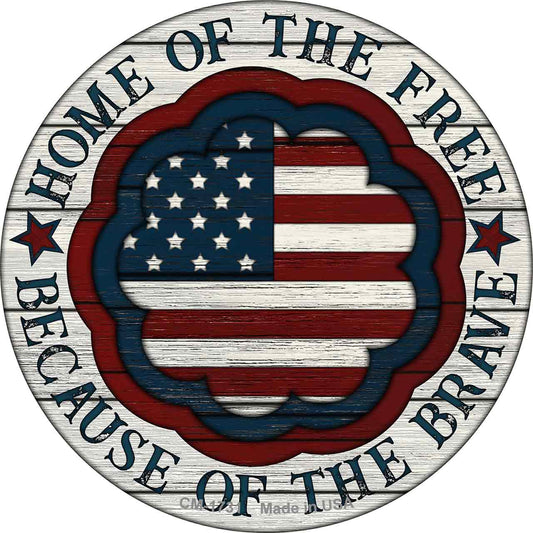 Home Because Of Brave Center Novelty Circle Coaster Set of 4