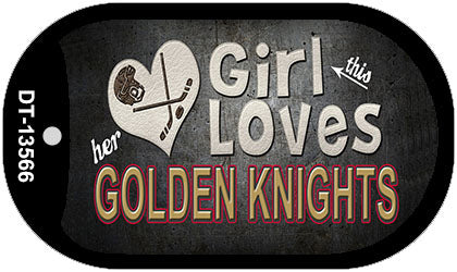 This Girl Loves Her Golden Knights Novelty Metal Dog Tag Necklace DT-13566