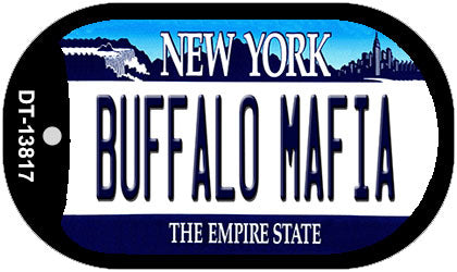 Buffalo Mafia New York Novelty Metal Dog Tag Necklace