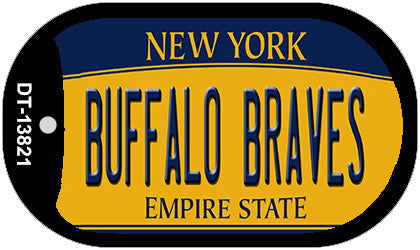 Buffalo Braves New York Novelty Metal Dog Tag Necklace
