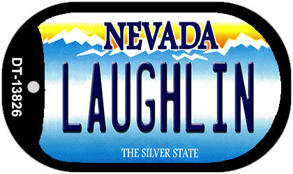 Laughlin Nevada Novelty Metal Dog Tag Necklace
