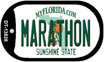 Marathon Florida Novelty Metal Dog Tag Necklace