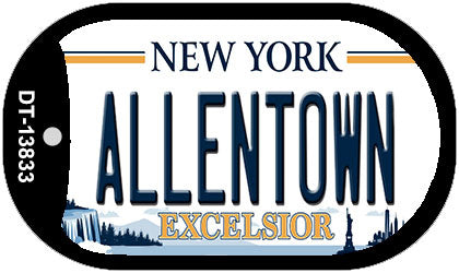 Allentown Excelsior New York Novelty Metal Dog Tag Necklace