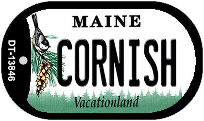 Cornish Maine Novelty Metal Dog Tag Necklace