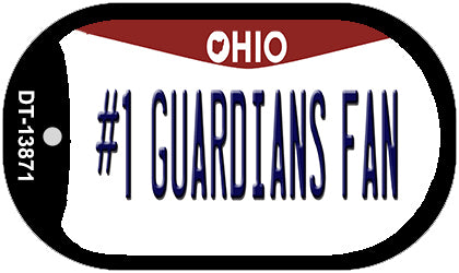 Number 1 Guardians Fan Ohio Novelty Metal Dog Tag Necklace