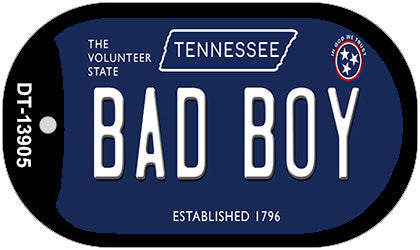 Bad Boy Tennessee Blue Novelty Metal Dog Tag Necklace