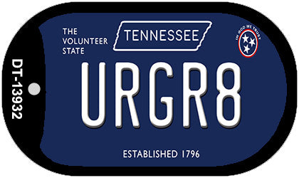 URGR8 Tennessee Blue Novelty Metal Dog Tag Necklace