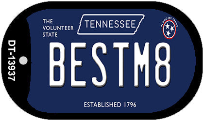 Best M8 Tennessee Blue Novelty Metal Dog Tag Necklace