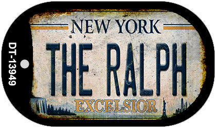 The Ralph New York White Novelty Metal Dog Tag Necklace