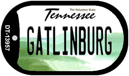 Gatlinburg Tennessee Novelty Metal Dog Tag Necklace