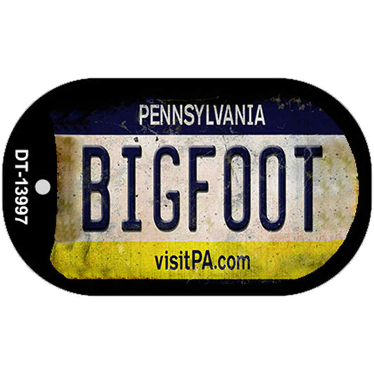 Bigfoot Pennsylvania Novelty Metal Dog Tag Necklace