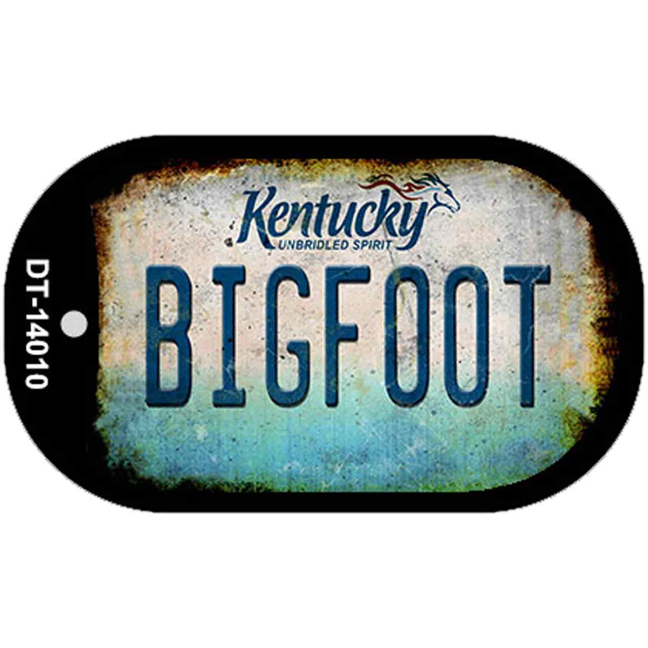 Bigfoot Kentucky Novelty Metal Dog Tag Necklace