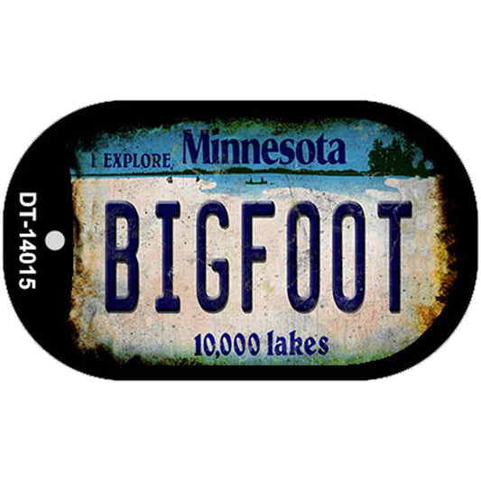 Bigfoot Minnesota Novelty Metal Dog Tag Necklace