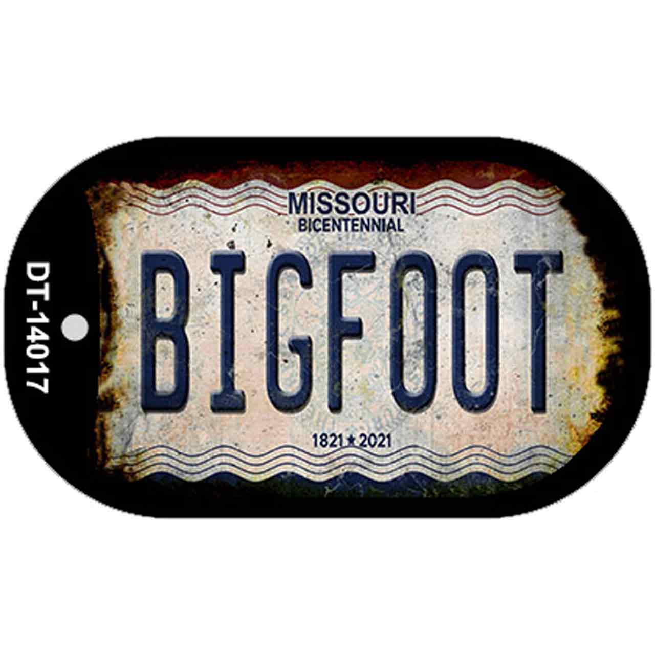 Bigfoot Missouri Novelty Metal Dog Tag Necklace