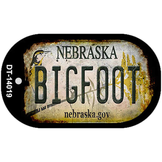 Bigfoot Nebraska Novelty Metal Dog Tag Necklace