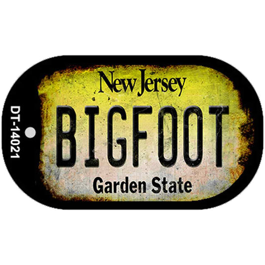 Bigfoot New Jersey Novelty Metal Dog Tag Necklace