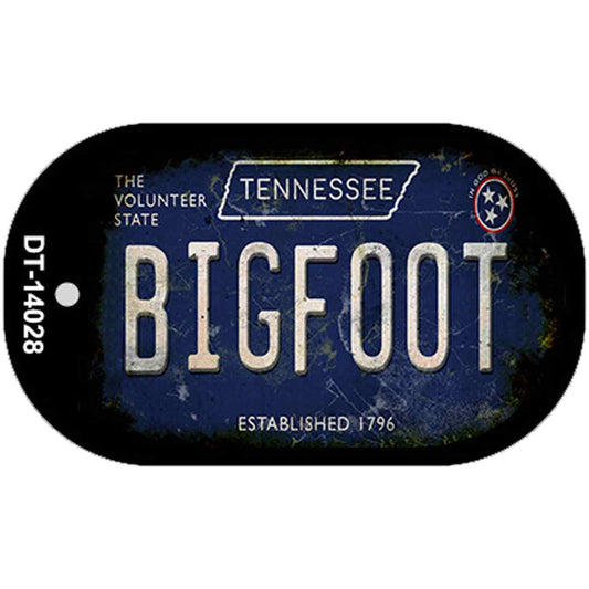 Bigfoot Tennessee Novelty Metal Dog Tag Necklace