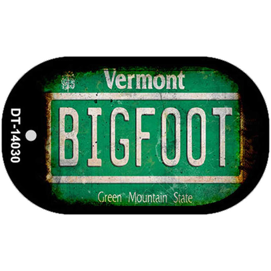 Bigfoot Vermont Novelty Metal Dog Tag Necklace