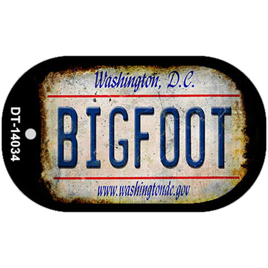 Bigfoot Washington DC Novelty Metal Dog Tag Necklace