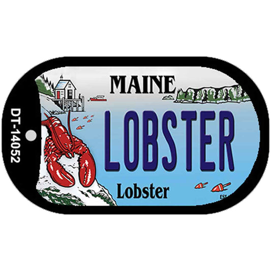 Lobster Maine Lobster Novelty Metal Dog Tag Necklace