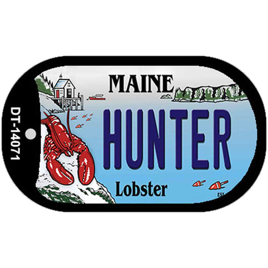 Hunter Maine Lobster Novelty Metal Dog Tag Necklace