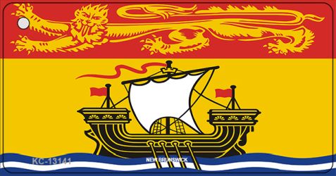 New Brunswick Canada Flag Novelty Metal Key Chain