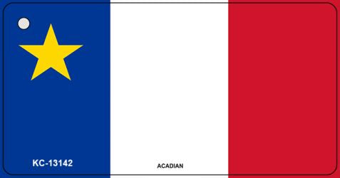 Acadian Canada Flag Novelty Metal Key Chain