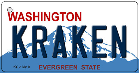Kraken Washington Novelty Metal Key Chain